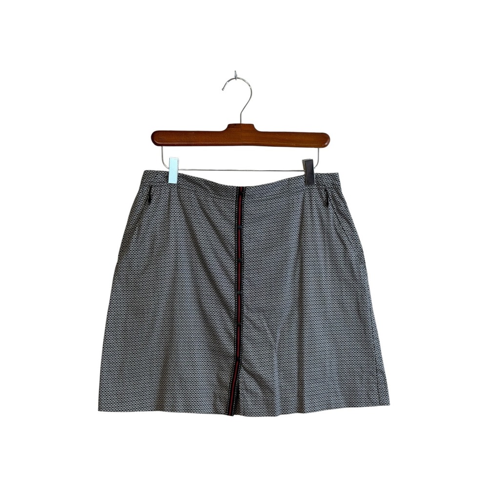 Tail Golf Skort Womens 10 Black White Geometric Activewear Skirt 420-453